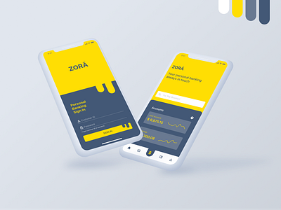Zora Banking App branding design logo ui user experience user interface ux