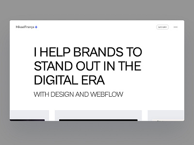 Personal Portfolio design portfolio designer freelancer landing page portfolio product design ui design ux webdesign webflow webflow freelancer webflow site