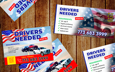 Creating a Promotional flyer ads cardriver design drivers graphic design usa work