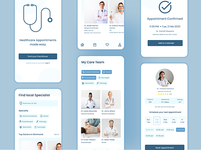 Appointment App branding design logo ui user experience user interface ux