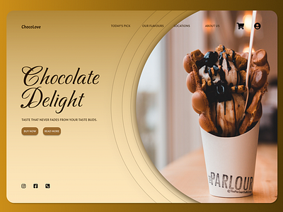 Ice-cream Parlor Landing Page figma wireframing prototyping prototyping ui wireframing prototyping