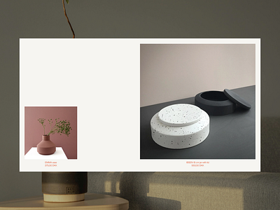 Decor & Interior Design Studio. Catalog page catalog decor decoration design interieror pottery products ui webdesign website