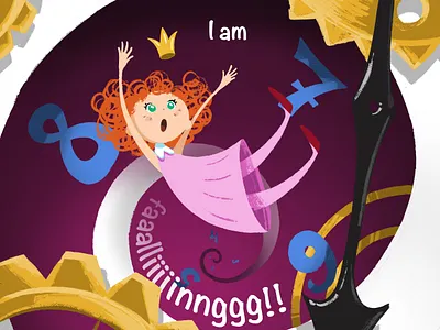 Lazy Princess and Time. book illustration childrens book clock fairy tale illustration magic picture book princess time