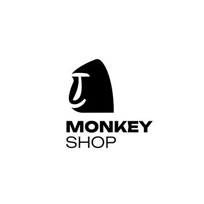 Logotype Monkey SHOP branding design icons logo typography