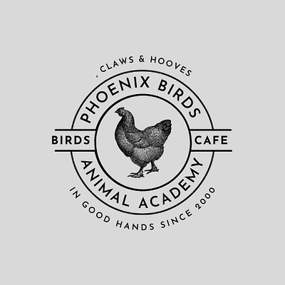 Phoenix Birds birds cafe birds store logo