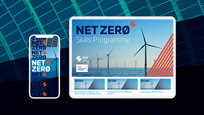 Logo, animation and social graphics for Net Zero brand animation branding environmental graphic design logo social media