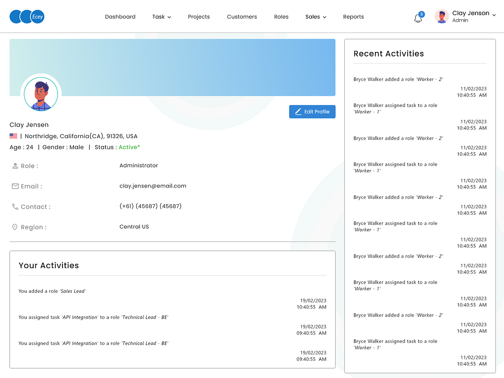 Admin Profile designs, themes, templates and downloadable graphic ...