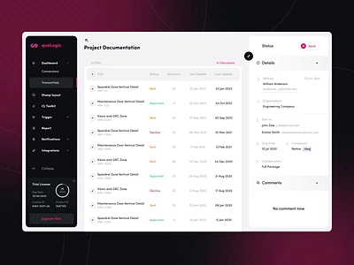 SaaS design for a B2B platform | Lazarev. 3d animation assets b2b design digital document documentation interactive interface list motion graphics product project saas scheme sidebar status ui ux