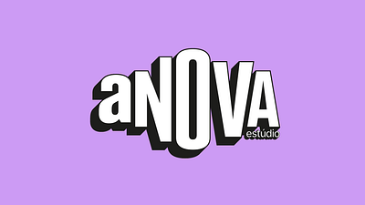 Anova Estúdio brand brand identity brand logo branding design graphic design illustration logo motion design motion graphics motion logo visual identity