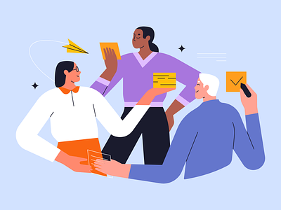 Teamwork adobe illustrator business character collaboration cooperation coordination group illustration illustrator management people project task team teamwork vector vector art working