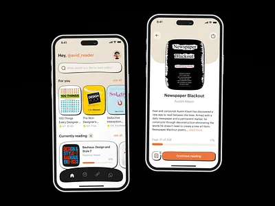 Book App concept book design figma mobile app ui ux