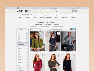 White Stuff Clothing Website graphic design ui ux web design
