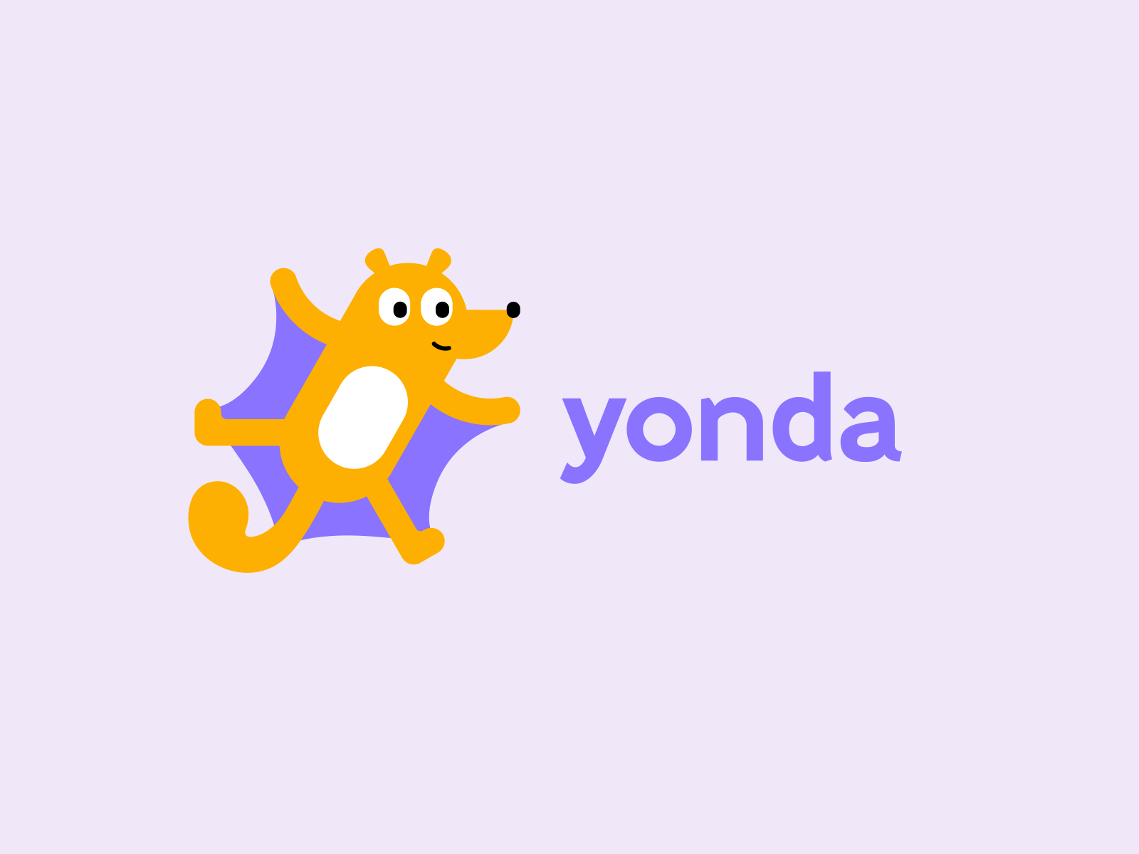 Yonda animal branding character colugo design flat friendly fun icon illustration logo mark mascot minimal playful simple ui ux vector yonder