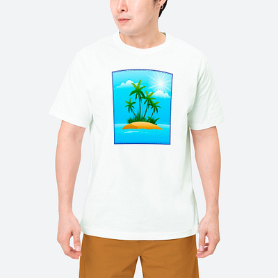 ocean sunny day. graphic design ocean sunny day t shirt t shirt design