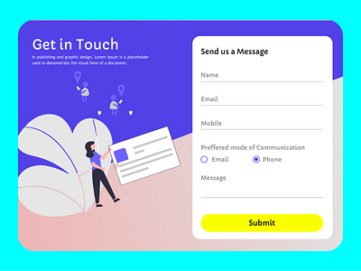 Daily UI #28 - Contact Us dailyui design designers dribble ui uiux ux