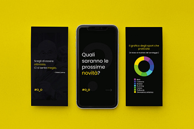 Instagram Stories Design - Optimism Brand black and yellow brand identity branding graphic design instagram minimalist design modern brand optimism social media design stories