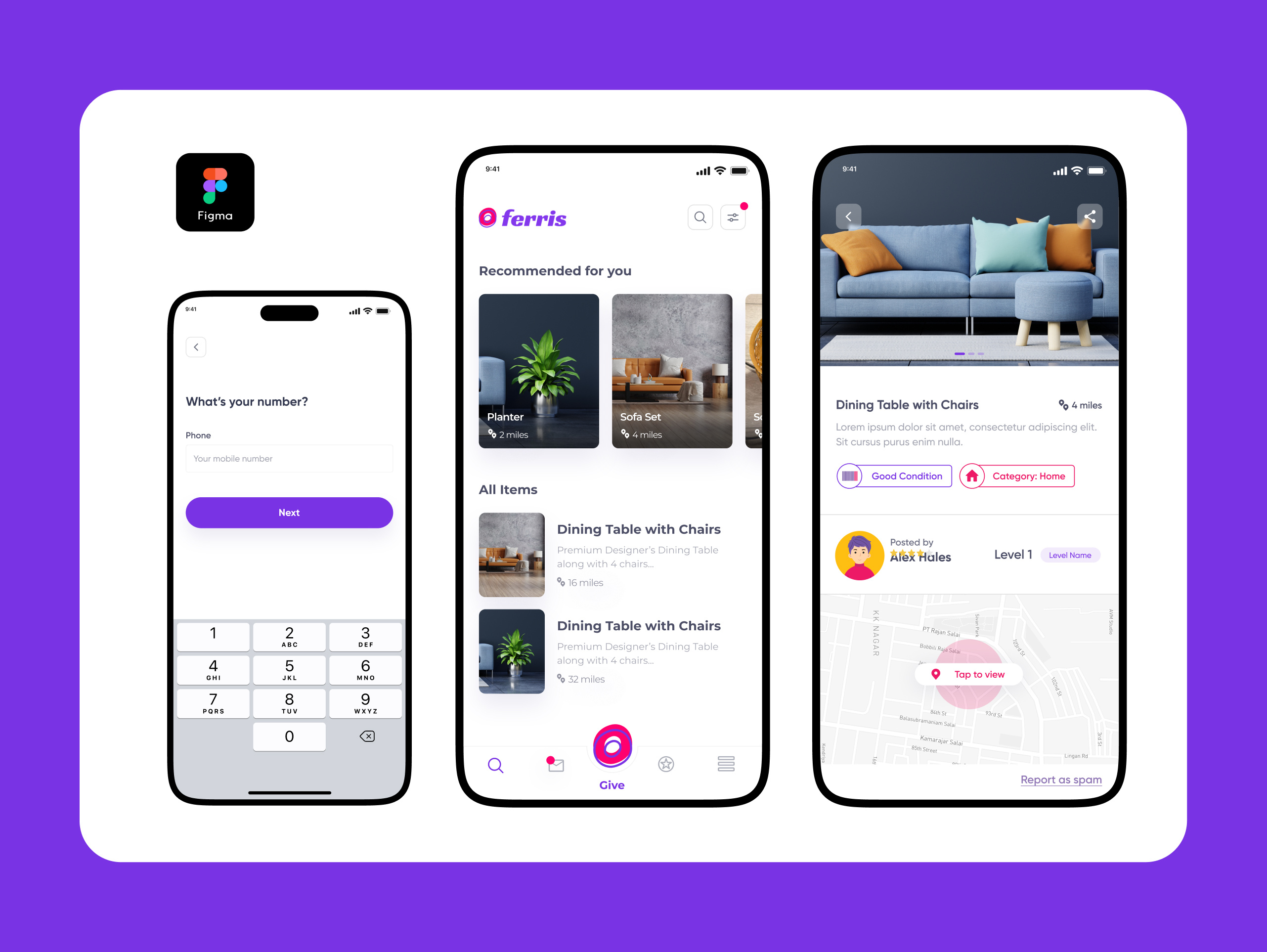 Ferris design futuristic minimalistic ux webdesign