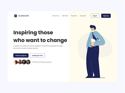 Freelancing landing page app branding business contract dailyui dashboard design freelance graphic design homepage illustration jobz landing page logo saas ui ux web design website website design