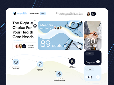 Healthcare service - Website design doctor ehr emr healthcare medical medicine web web design webdesign website website design
