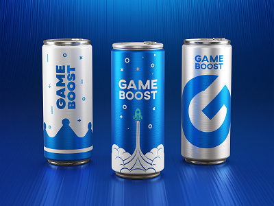 Energy drink label design 3d alcohol aluminium can beer blue boost branding can design drink energy drink game graphic design identity illustration label design logo non alcohol packaging soda