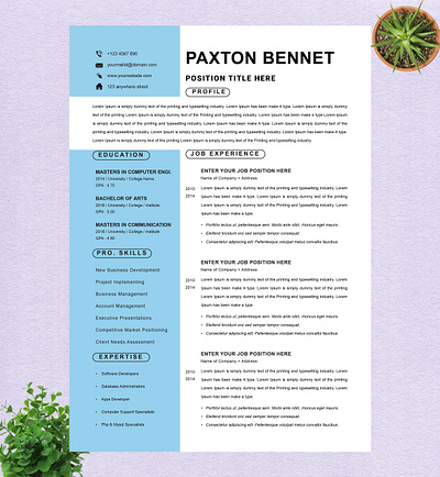 New Resume Template for 2023 - Best Resume Cv Template Download cover letter for resume resume format for job