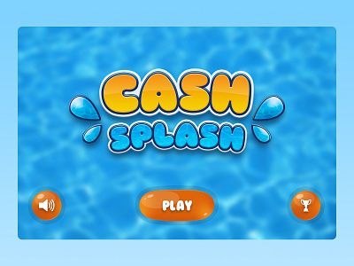 Cash Splash Browser Game game graphic design illustration swimming ui ux web design