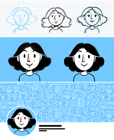 Profile Picture Study branding design illustration