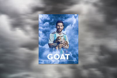 Sports poster design | Lionel Messi branding design graphic design sachitheek