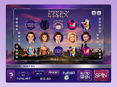 The Only Way Is Essex Online Game browser game graphic design online theme towie ui ux web design