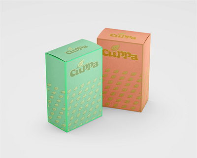 Minimalistic Tea packaging for Cuppa adobe brand branding design graphic graphic design identity branding illustration illustrator logo mockup photoshop tea ui vector