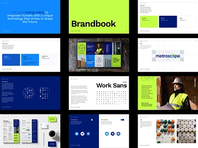 Metroscope Brandbook agency art direction brand brand visual brandbook branding colors datas design energy graphic design identity illustration industry logo neon pattern shape software technical