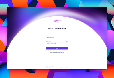 Login — Banking App banking button dashboard design system gradient input login purple register saas sign in sign up web app