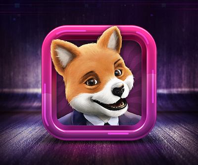 Foxy Bingo Mobile App iOS Icon app game graphic design icon illustration ios mobile ui