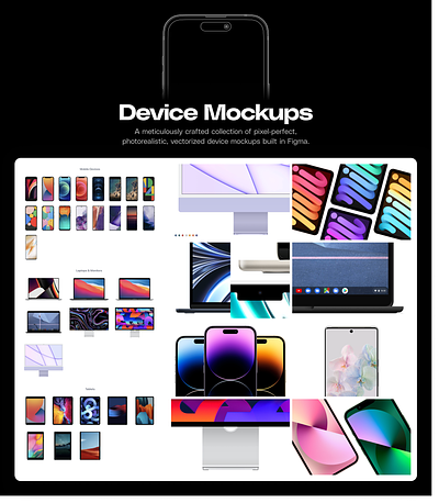 Device Mockups Ultimate Collection apple device mockups figma google graphic design mockups presentation samsung vector