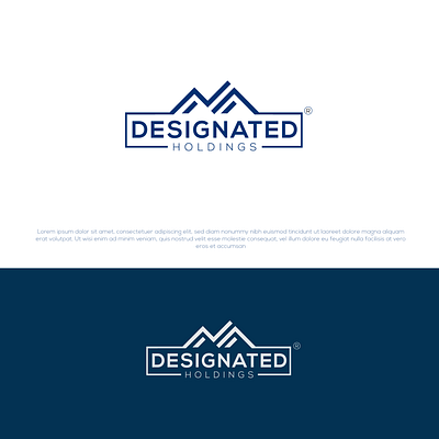 Designated Holdings Logo design branding design freelance designer freelance project graphic design illustration logo real estate real estate logo
