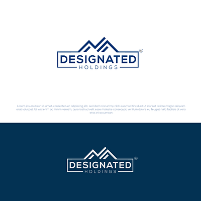 Designated Holdings Logo design by Mehreen K. on Dribbble