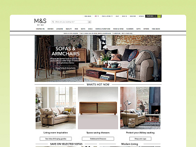 Marks & Spencer Homepage Redesign branding graphic design ui web design