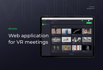 Web application for VR meetings animation application crm dashboard design dribbble figma interface min motion graphics ui ui design uiux user experience user interface ux ux design ux ui vr web