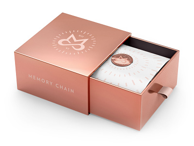 Memory Chain badge branding film logo monogram packaging wedding