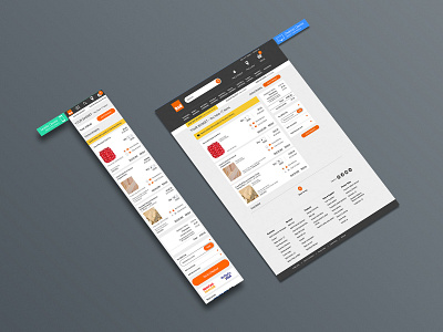 B&Q Responsive Basket basket cart checkout graphic design responsive shopping ui ux web design