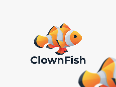 Clown Fish app branding clown fish design fish coloring graphic design icon illustration logo ui ux vector