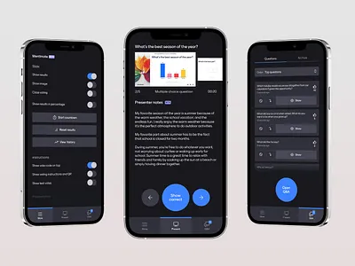 Mentimeter Mentimote app app dark mode interface mentimeter mentimote mobile presentations product design tools ui ux