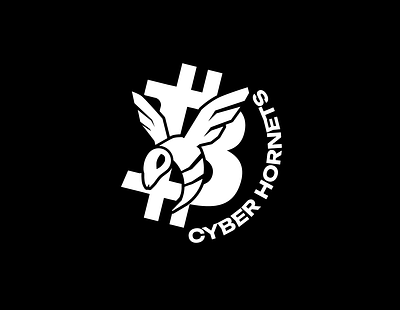 Bitcoin Cyber Hornets logo bitcoin bitcoin cyber hornet hornet logo logo design