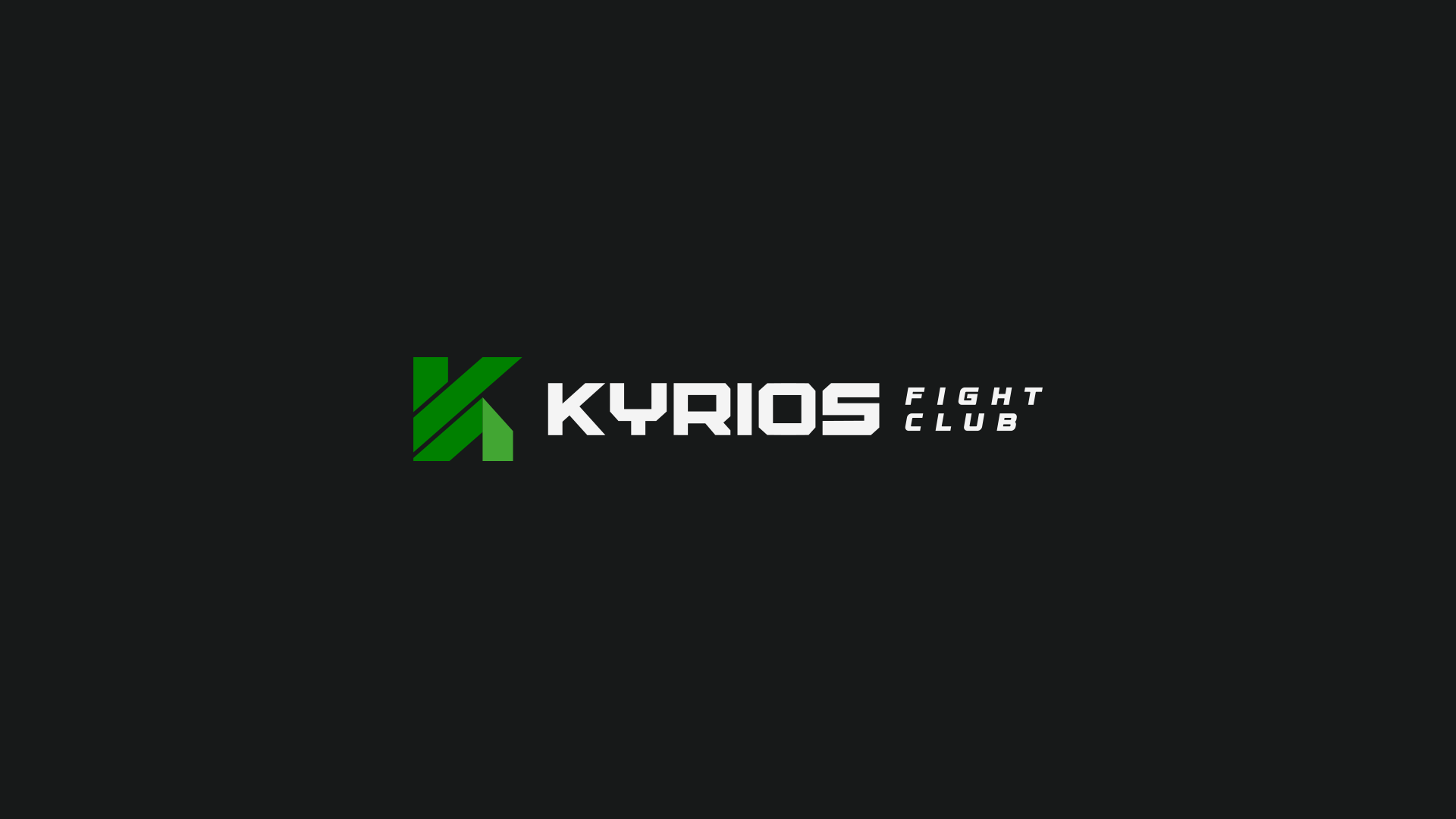 Example of Logo design and brand identity concept for Kyrios Fight Club
