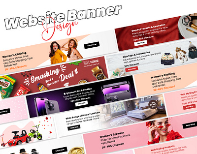 Creative Website Banner Design banner design graphic design ui web banners website banner