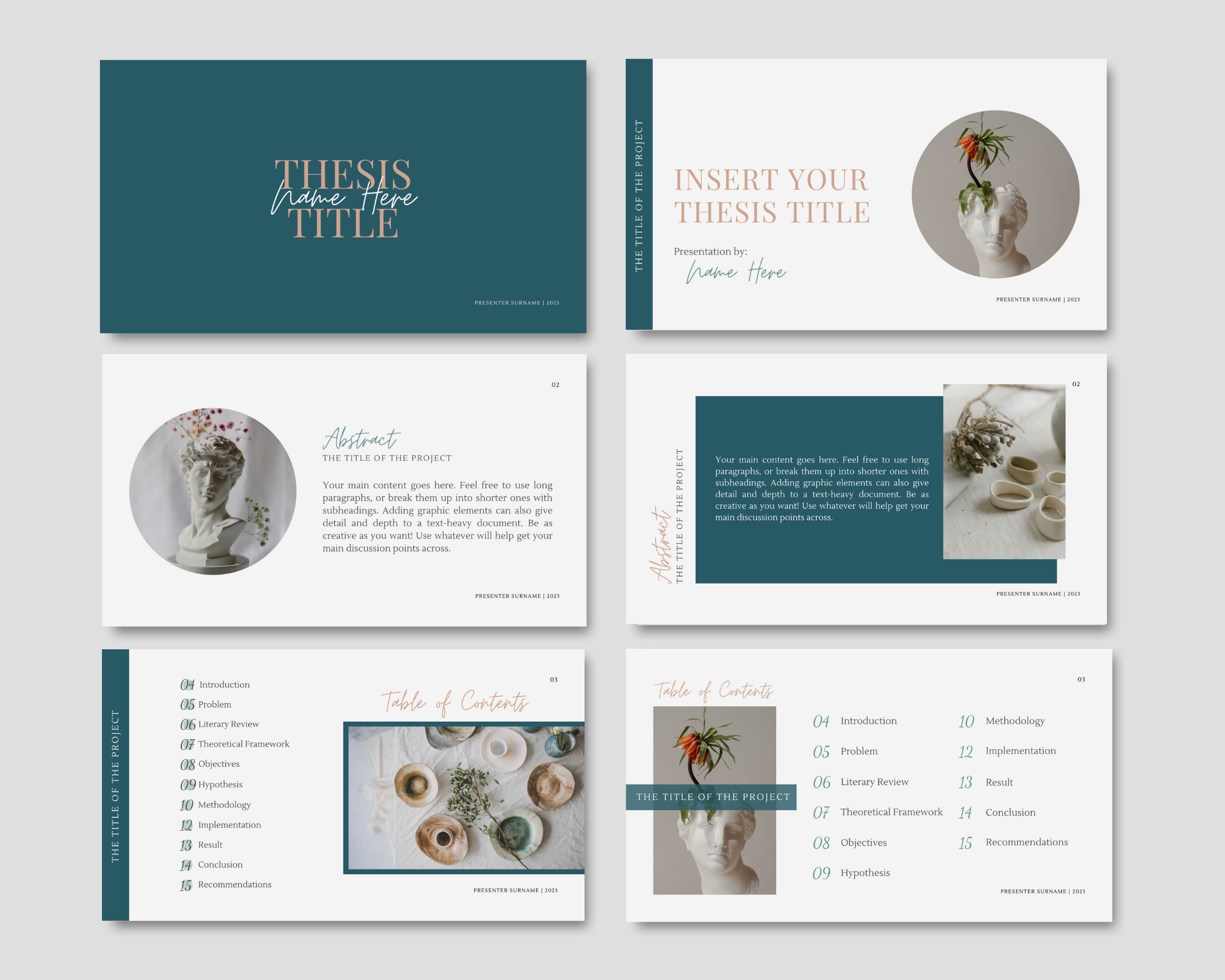 thesis presentation canva