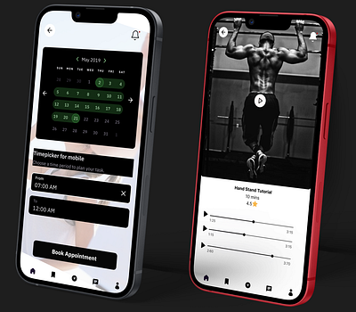 A design for gym app graphic design ui