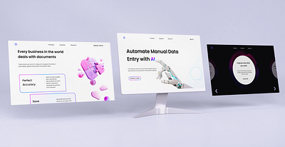 AI Data entry website design animation branding design motion graphics ui ux website design
