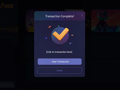 Complete pop-up blockchain crypto design desktop graphic design ill illustration minimal modal productdesign ui uiux ux webdesign