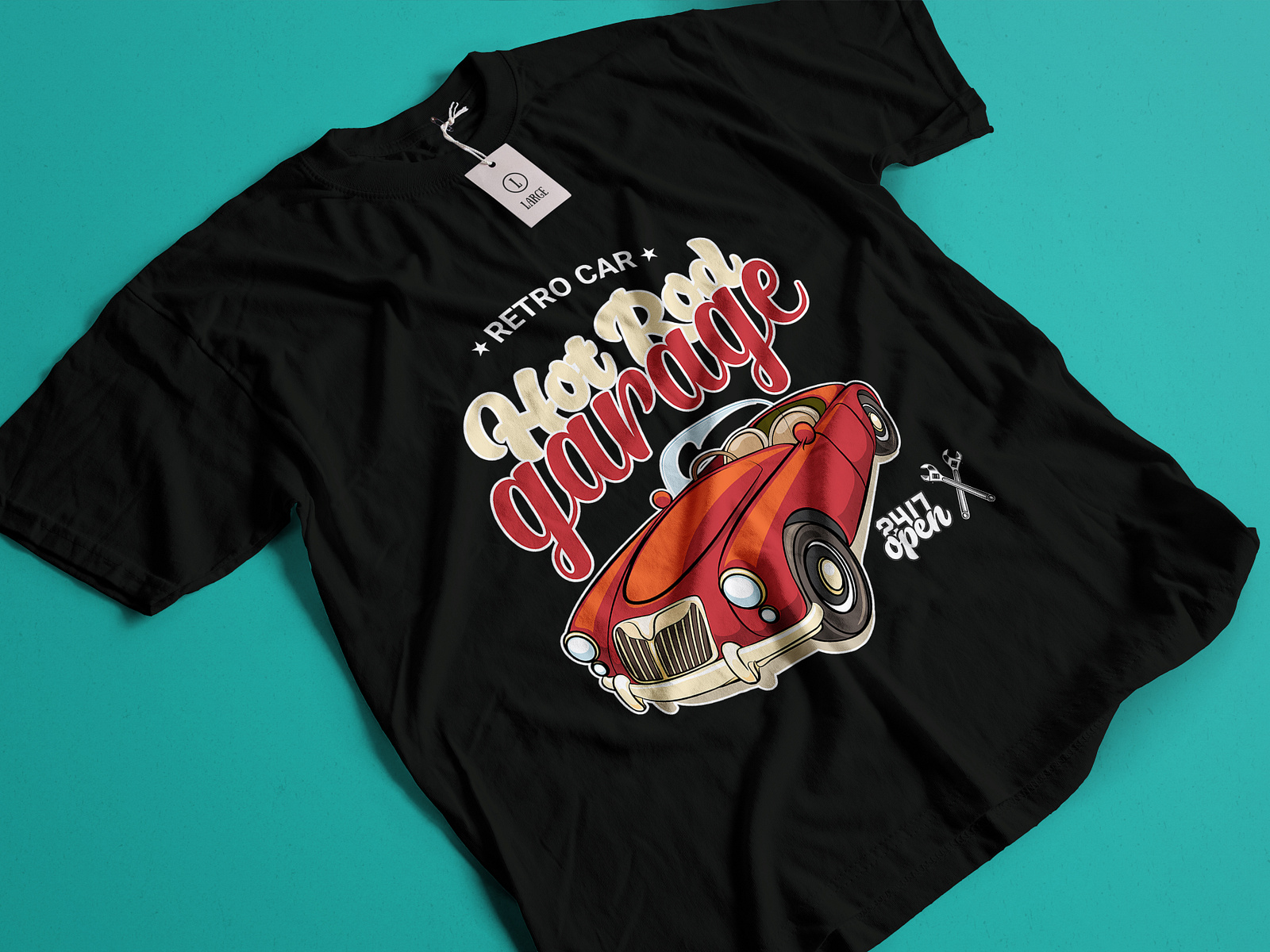 Vintage retro car t-shirt design, custom t-shirt by Md Mehedi Hasan on